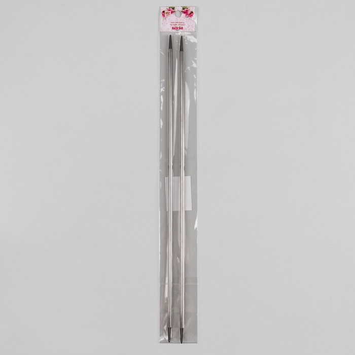 Спицы для вязания, прямые, d=5мм, 35см, 2шт