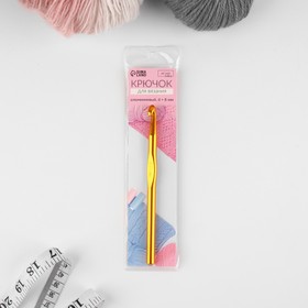 Крючок для вязания, d = 8 мм, 15 см, цвет МИКС от Сима-ленд