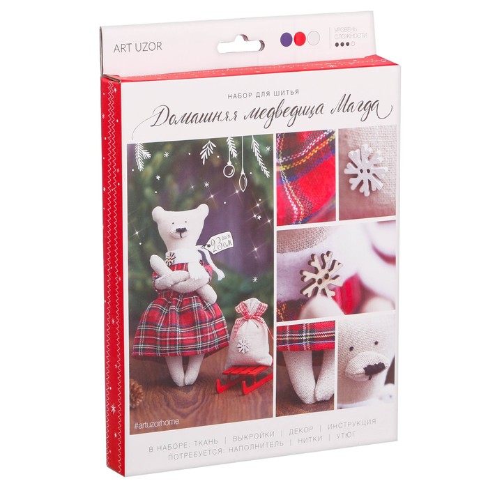 Кукла Тильда «Домашняя медведица Магда», набор для шитья, 18 × 22 × 3,6 см