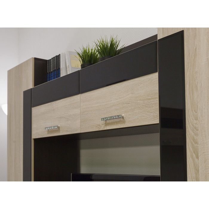 Стенка Квант 2004х360х1958 Венге/дуб сонома