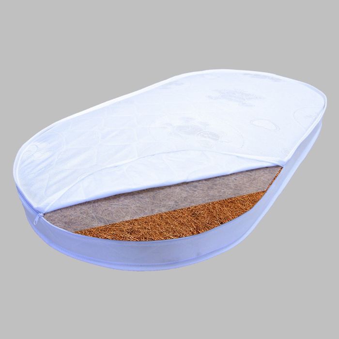 Овальный матрас "Амур+1 Кокос" 72 х125 ткань жаккард "Мишки"