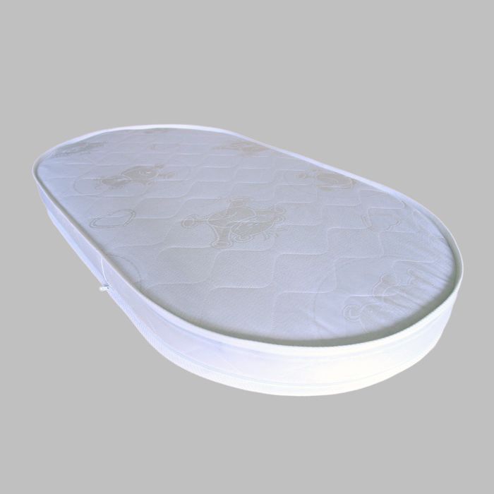 Овальный матрас "Амур" 65 х 125 см, ткань жаккард "Мишки"