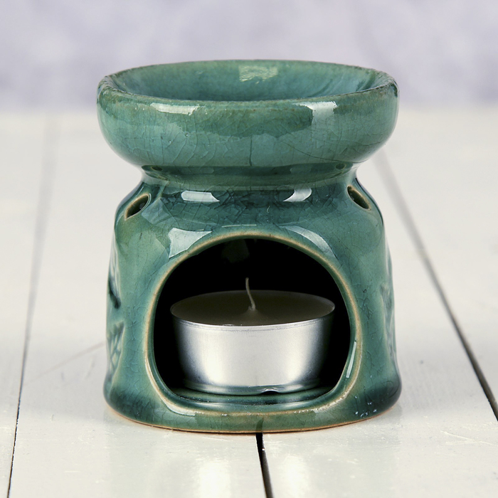 Аромалампа керамика "Листья" МИКС 9х7,5х7,5 см