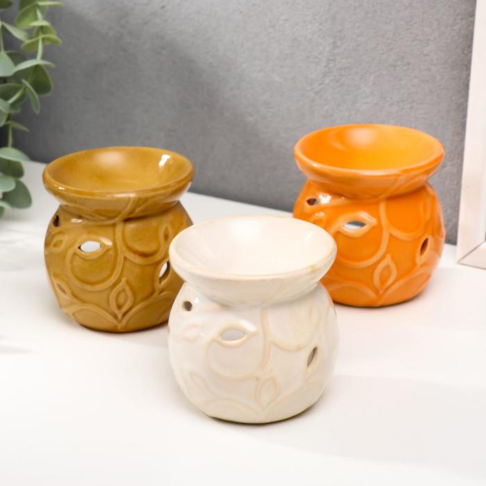 Аромалампа керамика "Флора" 8х7,7х7,7 см