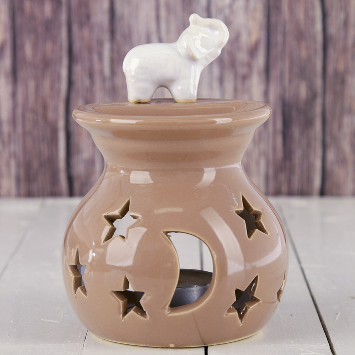 Аромалампа керамика "Слон в саванне" 14х9,5х9 см
