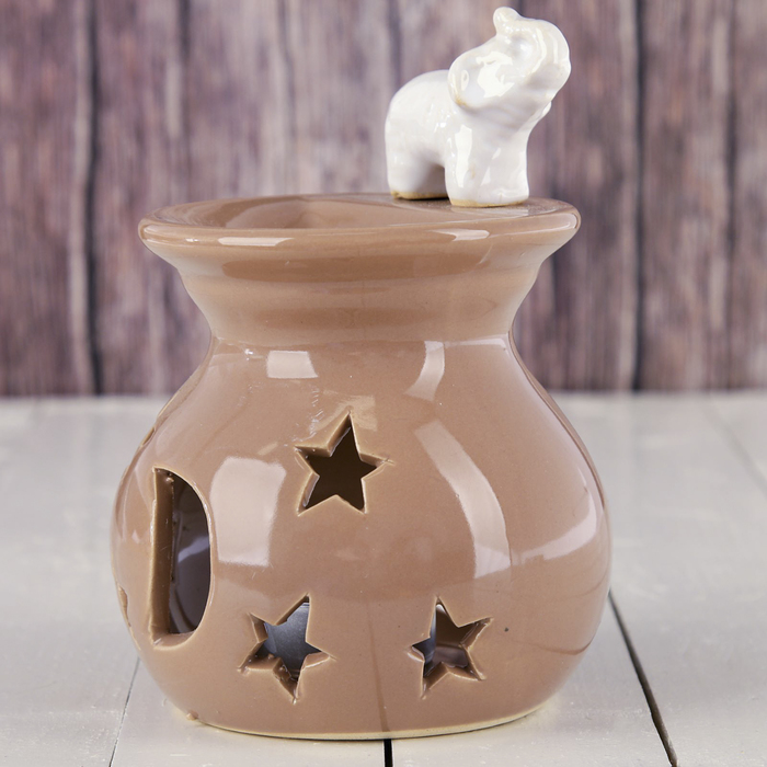 Аромалампа керамика "Слон в саванне" 14х9,5х9 см