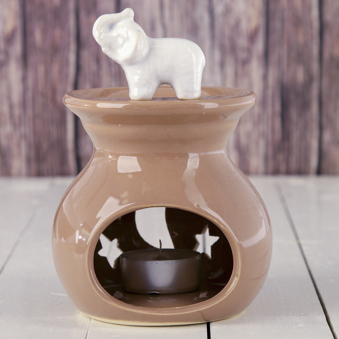 Аромалампа керамика "Слон в саванне" 14х9,5х9 см