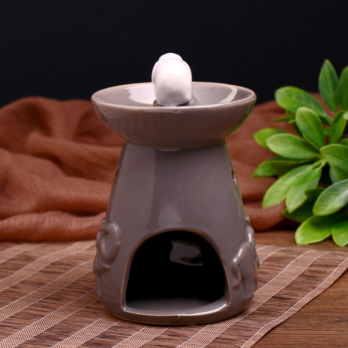 Аромалампа керамика "Слоны" 14х9х9 см