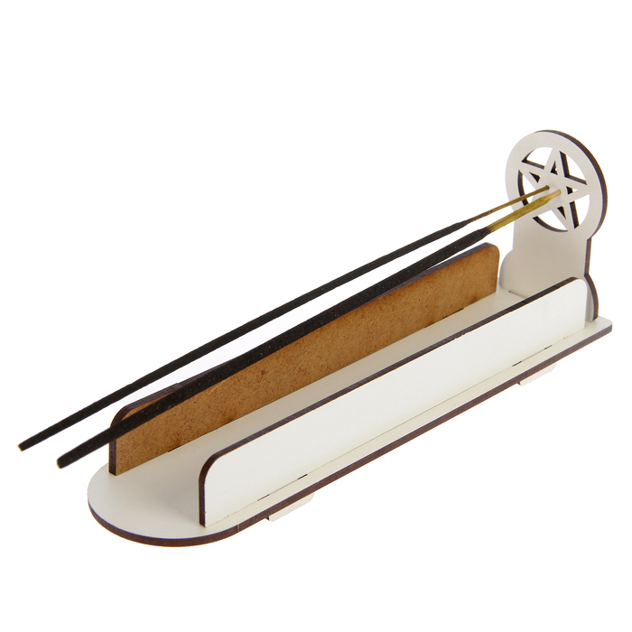 Набор подставок для благовоний "Лыжа с пентаграммой", с бортиками, 7х5х20,5 см, 5 шт