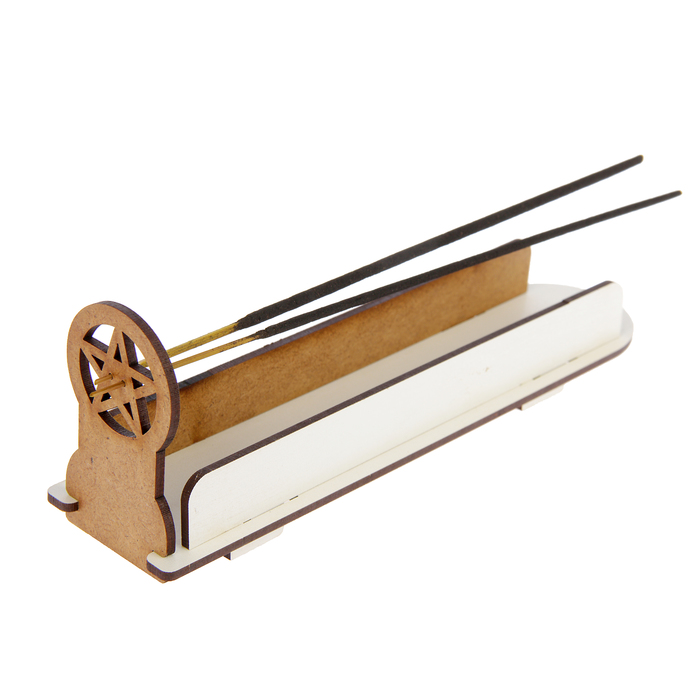 Набор подставок для благовоний "Лыжа с пентаграммой", с бортиками, 7х5х20,5 см, 5 шт