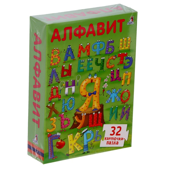Методика Робинс. Пазлы. Алфавит33 (зелёная)