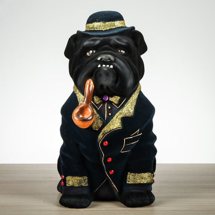 Копилка "Буржуй", флок, чёрный