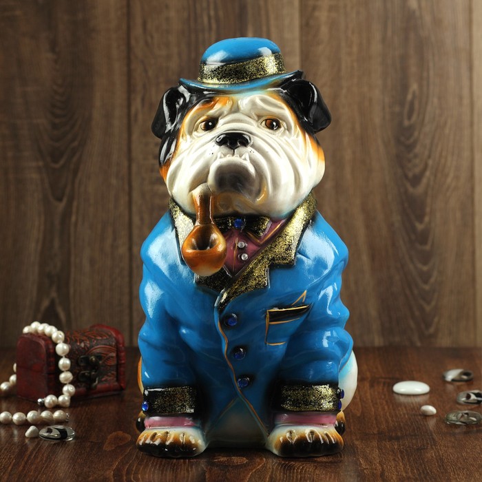 Копилка "Буржуй" глянец белый