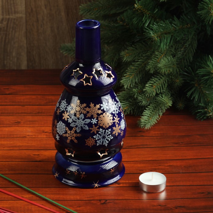 Светильник "Лампадка Новогодняя" кобальт