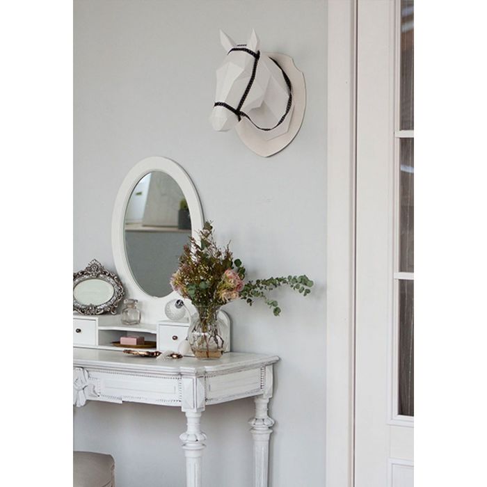 Набор Polygonal paper для склейки головы коня, белый