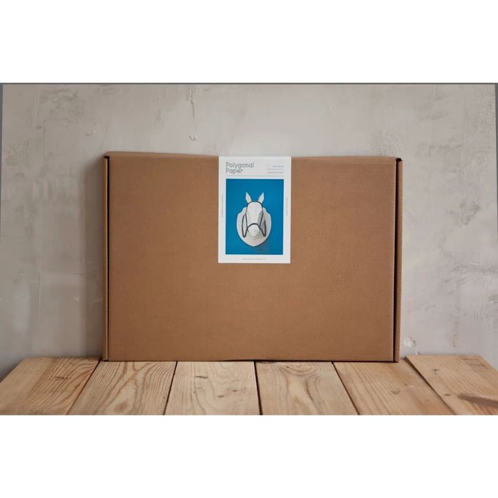 Набор Polygonal paper для склейки головы коня, белый