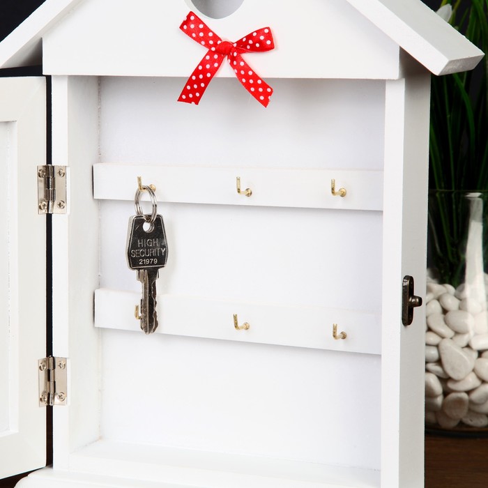 Ключница дерево 6 крючков "Флоранж" 31,2х22,5х5,5 см