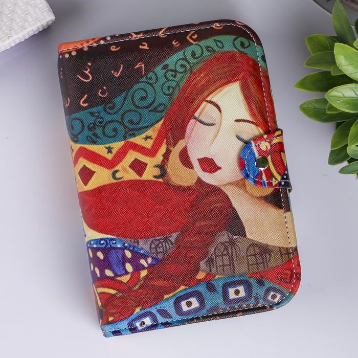 Шкатулка кожзам для украшений "Краса-девица" 20х14х5 см