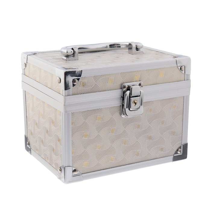 Шкатулка "Золотой рисунок на белом" 13х17х13 см