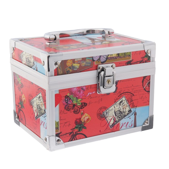 Шкатулка "Эйфелева башня на красном" 13х17х13 см