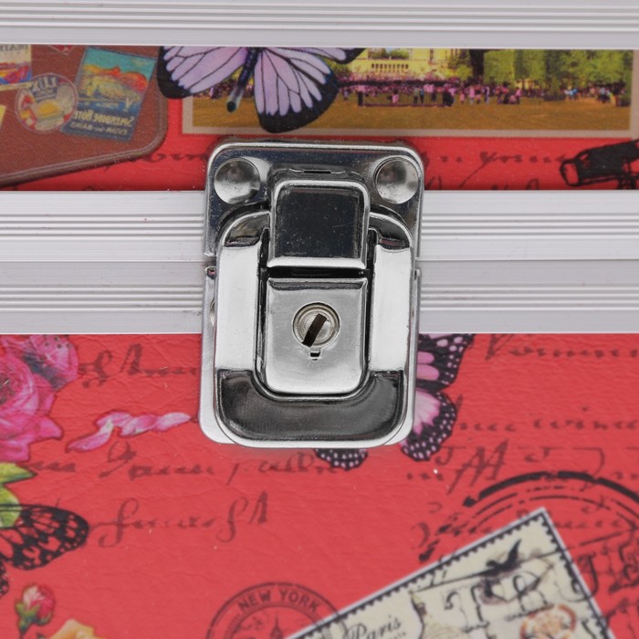 Шкатулка "Эйфелева башня на красном" 13х17х13 см