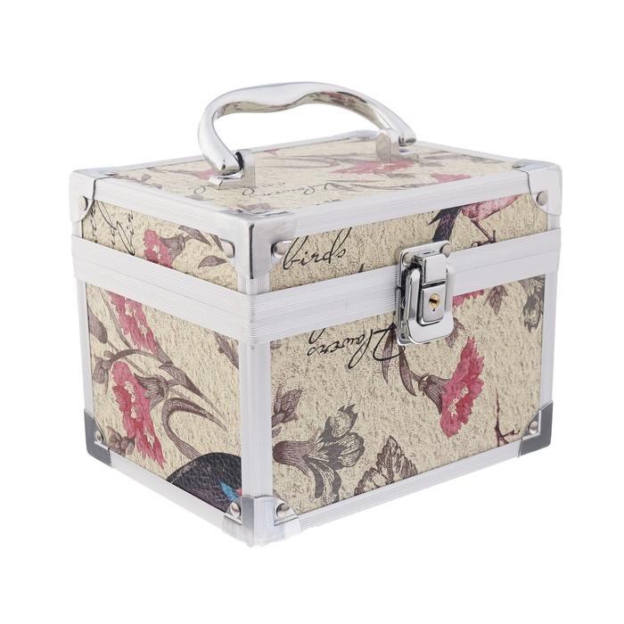 Шкатулка "Цветы на песочном" 13х17х13 см