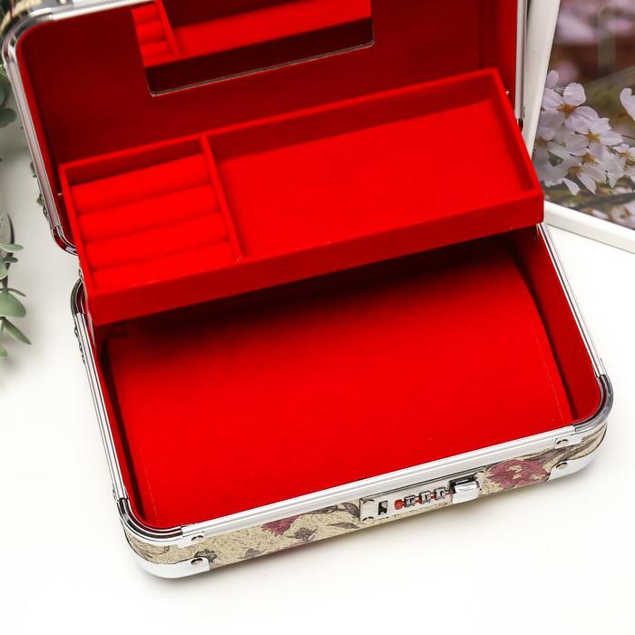 Шкатулка "Цветы на песочном" 11,5х24,5х15,5 см