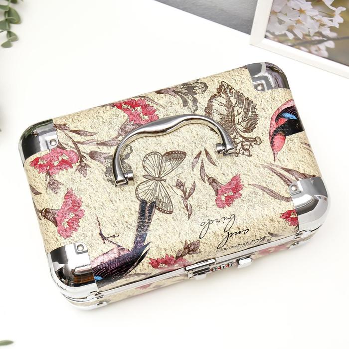 Шкатулка "Цветы на песочном" 11,5х24,5х15,5 см