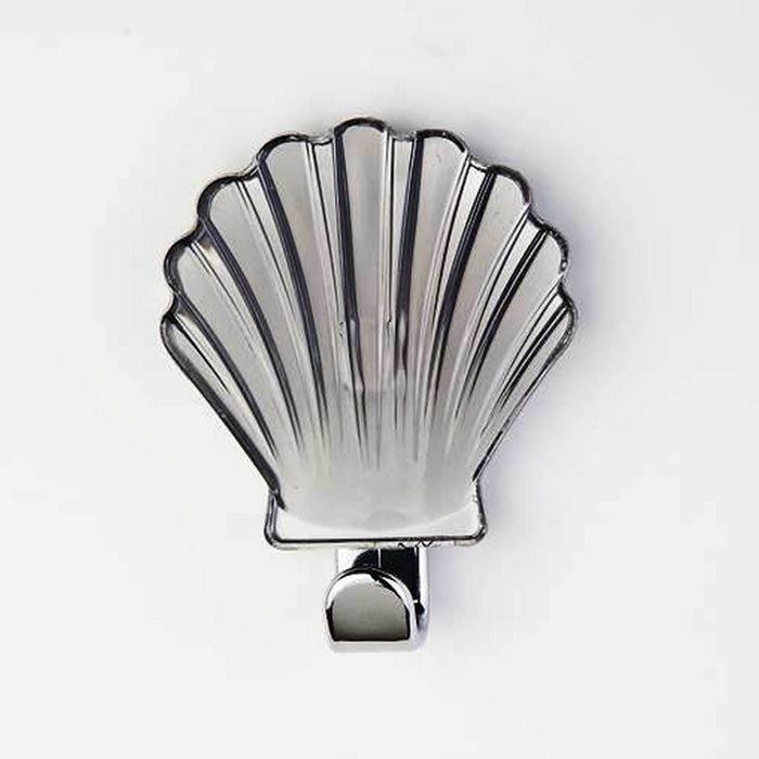 Крючок декоративный РАКУШКА серый