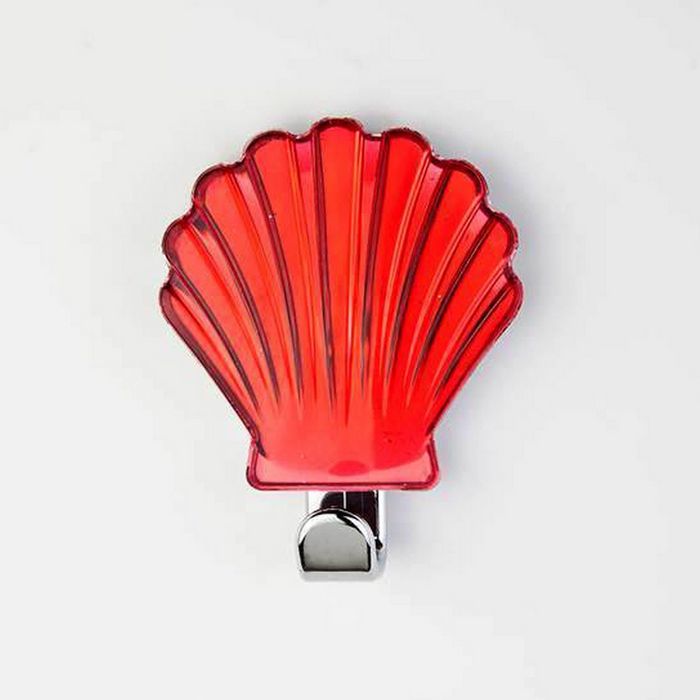 Крючок декоративный РАКУШКА красный