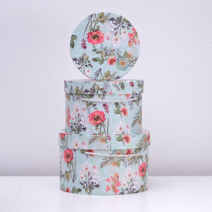 Набор коробок 3в1, 27 х 27 х 14 - 21 х 21 х 11 см