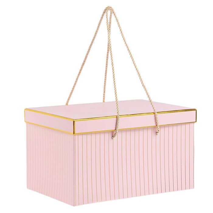 Набор коробок 3в1, розовый, 33 х 23 х 19 - 27 х 17 х 15 см