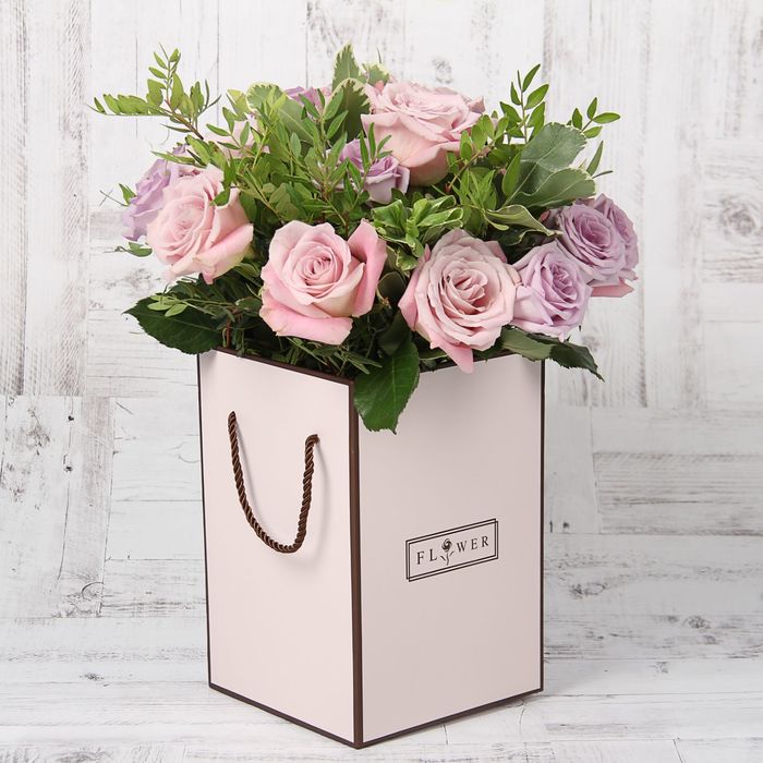 Набор коробок 3в1, розовый, 17 х 17 х 25 - 14 х 14 х 23 см