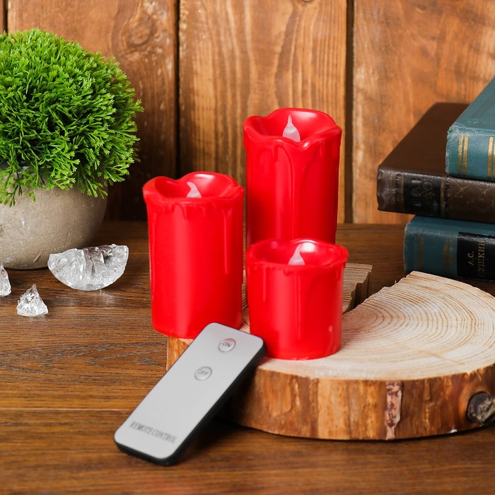 Свеча светодиодная "Перелив" с пультом
