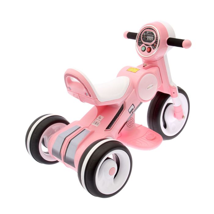 Электромобиль "Скутер", FM, USB, свет, МИКС