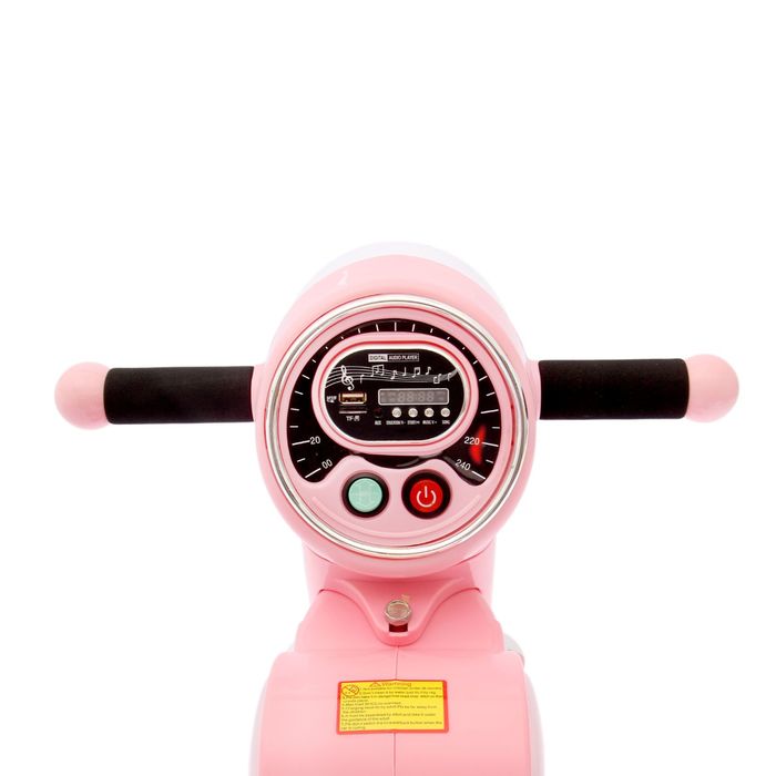 Электромобиль "Скутер", FM, USB, свет, МИКС