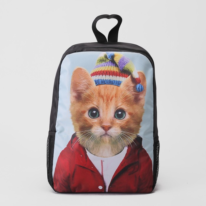 Ранец молодёжный "Котёнок", отдел на молнии, 2 наружных кармана