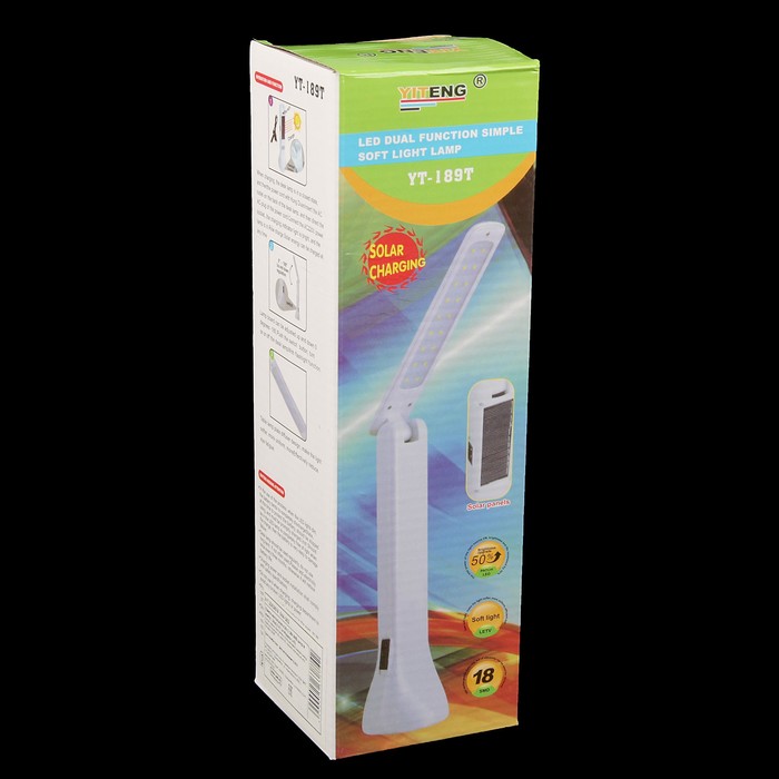 Лампа настольная LEDх18+1 3Вт АКБ шнур в компл. 24х6,7х7 см