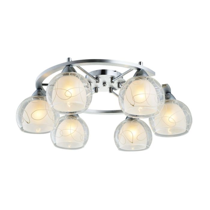 Люстра потолочная "COMBO" 6xE27x60W алюминевый 56x67x22см