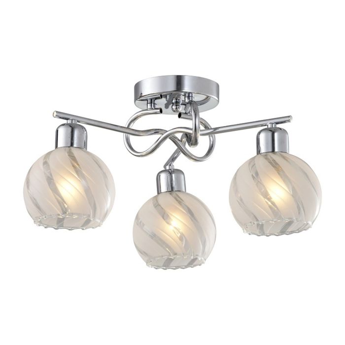 Люстра потолочная "ATLANTA," 3xE14x40W, хром 50x50x25см