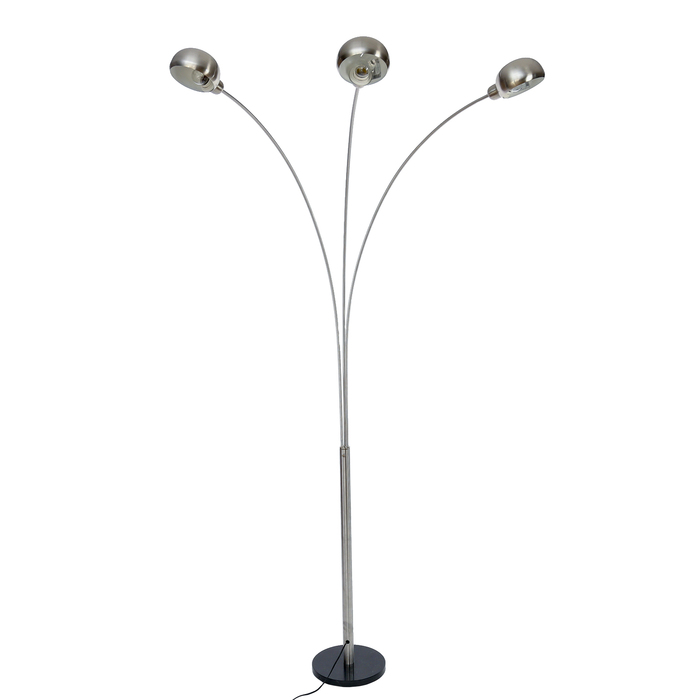 Торшер напольный "Трио" 3x60W E27 подставка камень 30х30х170 см