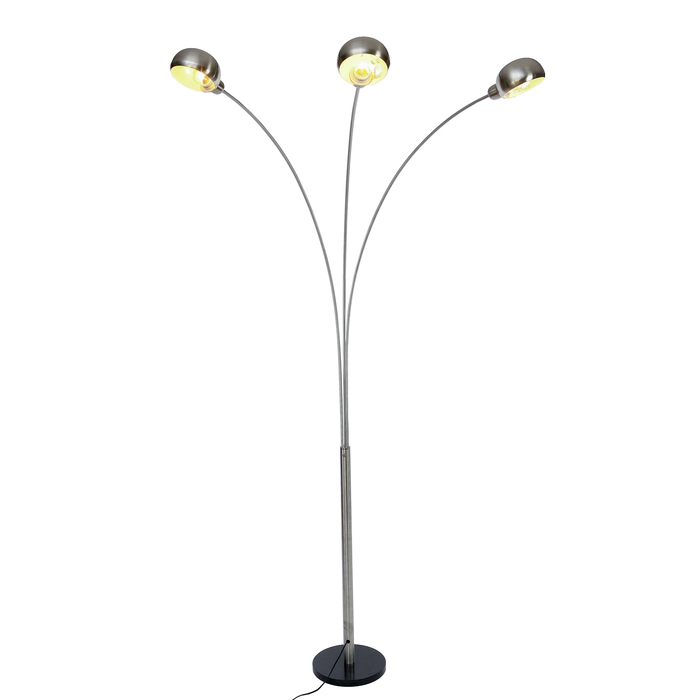 Торшер напольный "Трио" 3x60W E27 подставка камень 30х30х170 см