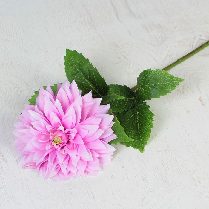 Цветы искусственные "Георгин благо" 15*59 см, сиреневый