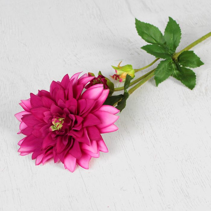 Цветы искусственные "Георгин метрополь" 14*53 см, сиреневый