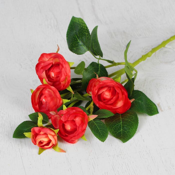 Цветы искусственные "Купавки" 6*58 см, красная