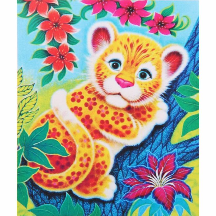 Алмазная вышивка с частичным заполнением "Милаха" с подставкой