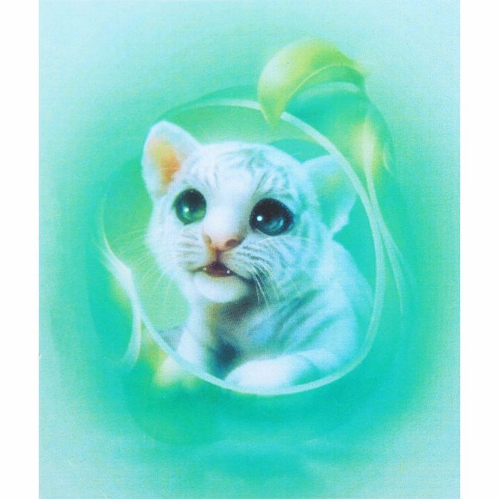 Алмазная вышивка с частичным заполнением "Тигренок" с подставкой