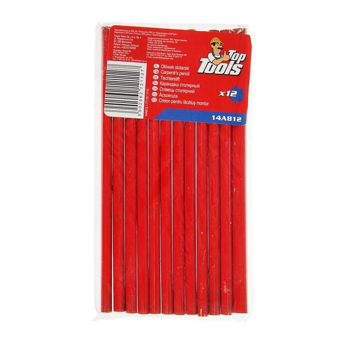 Карандаш малярный Top Tools, 240 мм, в упаковке 12 шт.