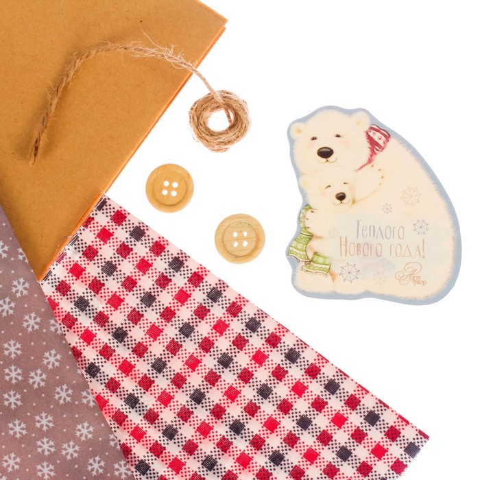 Декор для упаковки подарков «Птички», набор для шитья, 22 × 33 × 14 см