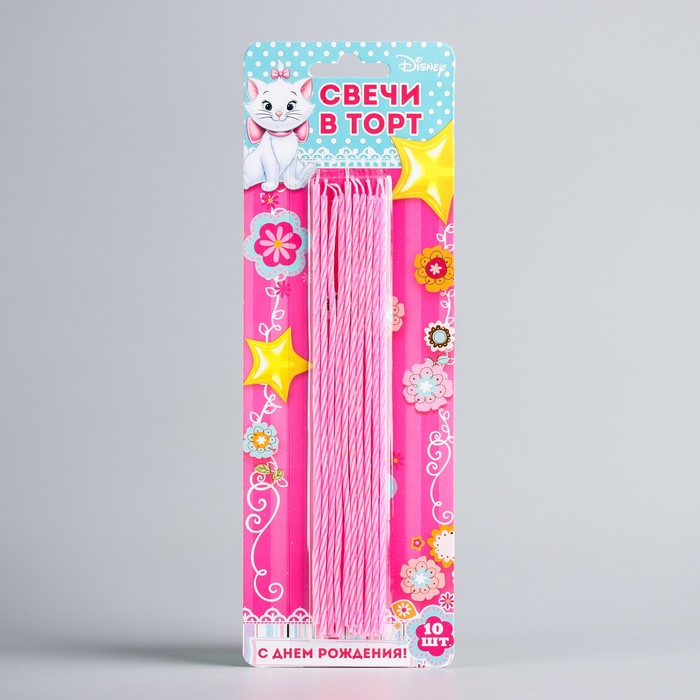 Свеча в торт Дисней " Свечи в торт", Коты аристократы, 10 шт